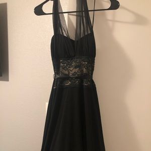 Perfect lace and black little black dress